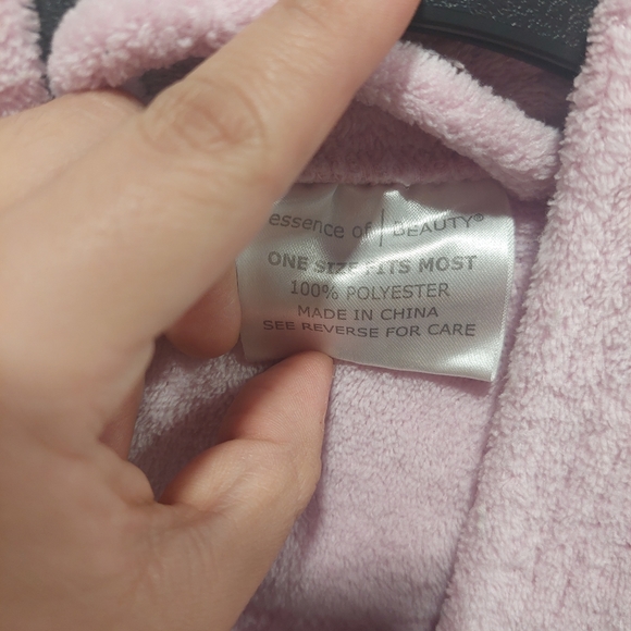 Y2k Escence of Beauty Pastel Pink Bath Robe - Picture 6 of 6